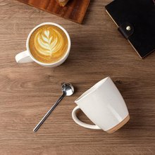 Load image into Gallery viewer, AmorArc 12oz Coffee Mugs, Ceramic Coffee Mugs set of 4 for Man, Woman, Dad, Mom, Modern Coffee Cups with handle for Latte/Cappuccino/Milk/Cocoa. Dishwasher&Microwave Safe, Light Beige