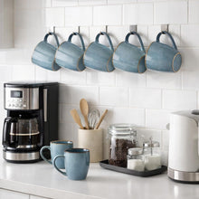 Load image into Gallery viewer, AmorArc Ceramic Coffee Mugs Set of 4, 12oz Stoneware Coffee Mugs Set For Dad Mom Women MEN, Light Weight Coffee Cups for Latte/Tea/Beer/Hot Cocoa, Dishwasher & Microwave Safe,Space Blue