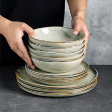 Load image into Gallery viewer, AmorArc Ceramic Cereal Bowls Set of 6, 24 oz Handmade Stoneware Bowls Set for Cereal Soup Salad, Stylish Kitchen bowls for Meal, Dishwasher & Microwave Safe, Reactive Glaze-Reactive Color