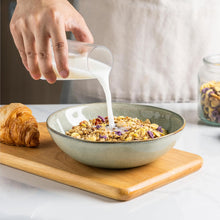 Load image into Gallery viewer, AmorArc Ceramic Cereal Bowls Set of 6, 24 oz Handmade Stoneware Bowls Set for Cereal Soup Salad, Stylish Kitchen bowls for Meal, Dishwasher & Microwave Safe, Reactive Glaze-Reactive Color