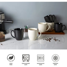 Load image into Gallery viewer, AmorArc 16oz Coffee Mugs Set of 6, Large Ceramic Coffee Mugs for Man, Woman, Dad, Mom, Modern Coffee Mugs with Handle for Tea/Latte/Cappuccino/Cocoa. Dishwasher&Microwave Safe, Light Beige