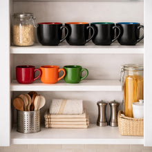 Load image into Gallery viewer, AmorArc 24 oz Soup Mugs with Handles, Jumbo Ceramic Bowls Mugs Set with handles for Coffee Cereal Cappuccino Snacks, Microwave&Dishwasher safe Soup Cups for Meal-Multicolor