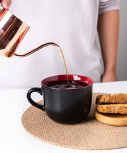 Load image into Gallery viewer, AmorArc 24 oz Soup Mugs with Handles, Jumbo Ceramic Bowls Mugs Set with handles for Coffee Cereal Cappuccino Snacks, Microwave&Dishwasher safe Soup Cups for Meal-Burgundy
