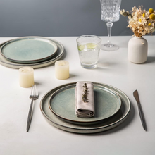 Load image into Gallery viewer, AmorArc Dinner Plates Set of 6, 10.5 Inch Reactive Glaze Ceramic Plates Set, Microwave, Dishwasher Safe, Scratch Resistant, Modern Large Dinnerware Dishes Set Kitchen Stoneware Plates-Reactive Glaze