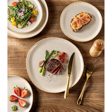 Load image into Gallery viewer, AmorArc Ceramic Dinnerware Sets,Handmade Reactive Glaze Stoneware Plates and Bowls Sets,Highly Scratch Resistant | Dishwasher & Microwave Safe Dishes Set,Service for 6 (18pc)