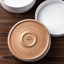 Load image into Gallery viewer, AmorArc 9.0" Large Ceramic Pasta Bowls, 32oz Handmade Speckled Stoneware Pasta Bowls Set of 4, Microwave & Dishwasher Safe Bowls With Terracotta Underside for Fruit Pasta Salad-White