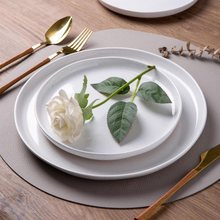 Load image into Gallery viewer, AmorArc Ceramic Dinnerware Sets for 4, 12 Pieces Handpainted Plates and Bowls Set with Rustic Terracotta Underside, Scratch Resistant Stoneware Dishes Set, Dishwasher & Microwave Safe, White