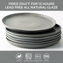 Load image into Gallery viewer, Wavy Rim Dinner Plates 10.5 Inch Set of 6 - ADP005