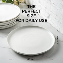 Load image into Gallery viewer, Speckled Wavy Rim Dinner Plates 10.5 Inch Set of 6-ADP006