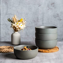 Load image into Gallery viewer, Wavy Rim Stoneware Ceramic Dinnerware Set (16pcs)