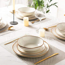 Load image into Gallery viewer, Handmade Reactive Glaze Dinnerware Set for 4 (12pc)