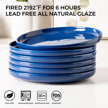 Load image into Gallery viewer, Ceramic Dinner Plates 10.5 Inch Stoneware Set of 6 - ADP003