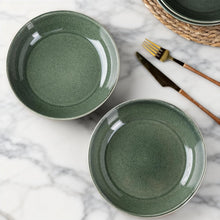 Load image into Gallery viewer, AmorArc 8.5'' Large Ceramic Pasta Bowls Set, 36oz Stoneware Bowls Set of 6 for Kitchen, Reavtive Glaze Bowls-Microwave,Dishwasher Safe-for Pasta,Salad,Oatmeal-Jade Green
