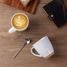 Load image into Gallery viewer, AmorArc 12oz Coffee Mugs, Ceramic Coffee Mugs set of 6 for Man, Woman, Dad, Mom, Modern Coffee Cups with handle for Latte/Cappuccino/Milk/Cocoa. Dishwasher&amp;Microwave Safe, White
