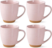 Load image into Gallery viewer, AmorArc 12oz Coffee Mugs, Ceramic Coffee Mugs set of 4 for Man, Woman, Dad, Mom, Modern Coffee Mugs with handle for Latte/Cappuccino/Milk/Cocoa. Dishwasher&amp;Microwave Safe, Cloud Pink
