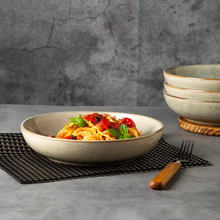 Load image into Gallery viewer, AmorArc 8.5'' Large Pasta Bowls, 36oz Stoneware Wide Serving Bowls Set of 6 for Kitchen for Salad,Fruit,Oatmeal, Microwave Safe, Reactive Glaze
