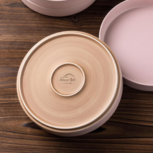 Load image into Gallery viewer, AmorArc 9.0" Large Ceramic Pasta Bowls, 32oz Handmade Speckled Stoneware Pasta Bowls Set of 4, Microwave &amp; Dishwasher Safe Bowls With Terracotta Underside for Fruit Pasta Salad-Pink
