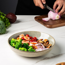 Load image into Gallery viewer, AmorArc 8.5'' Large Pasta Bowls, 36oz Stoneware Wide Serving Bowls Set of 6 for Kitchen for Salad,Fruit,Oatmeal, Microwave Safe, Reactive Glaze
