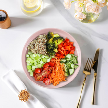 Load image into Gallery viewer, AmorArc 9.0" Large Ceramic Pasta Bowls, 32oz Handmade Speckled Stoneware Pasta Bowls Set of 4, Microwave &amp; Dishwasher Safe Bowls With Terracotta Underside for Fruit Pasta Salad-Pink
