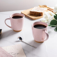 Load image into Gallery viewer, AmorArc 12oz Coffee Mugs, Ceramic Coffee Mugs set of 4 for Man, Woman, Dad, Mom, Modern Coffee Mugs with handle for Latte/Cappuccino/Milk/Cocoa. Dishwasher&amp;Microwave Safe, Cloud Pink
