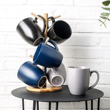 Load image into Gallery viewer, AmorArc 16oz Coffee Mugs Set of 6, Large Ceramic Coffee Mugs for Man, Woman, Dad, Mom, Modern Coffee Mugs Set with Handle for Tea/Latte/Cappuccino/Milk/Cocoa. Dishwasher&amp;Microwave Safe, Multi
