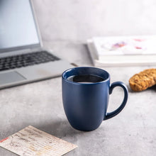Load image into Gallery viewer, AmorArc 16oz Coffee Mugs Set of 6, Large Ceramic Coffee Mugs for Men, Women, Dad, Mom, Modern Coffee Mugs with Handle for Tea,Latte,Cappuccino,Cocoa. Dishwasher&amp;Microwave Safe, Matte Blue
