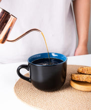 Load image into Gallery viewer, AmorArc 24 oz Soup Mugs with Handles, Jumbo Ceramic Bowls Mugs Set with handles for Coffee Cereal Cappuccino Snacks, Microwave&amp;Dishwasher safe Soup Cups for Meal-Blue
