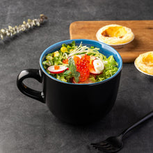 Load image into Gallery viewer, AmorArc 24 oz Soup Mugs with Handles, Jumbo Ceramic Bowls Mugs Set with handles for Coffee Cereal Cappuccino Snacks, Microwave&amp;Dishwasher safe Soup Cups for Meal-Green
