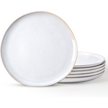 Load image into Gallery viewer, AmorArc Ceramic Dinner Plates Set of 6,10.5 Inch Handmade Reactive Glaze Stoneware Plates, Rustic Shape Dinnerware Dish Set for Kitchen, Microwave &amp; Dishwasher Safe, Scratch Resistant-Reactive Color
