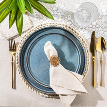 Load image into Gallery viewer, AmorArc Dinner Plates Set of 6, 10.5 Inch Reactive Glaze Ceramic Plates Set, Microwave, Dishwasher Safe, Scratch Resistant, Modern Large Dinnerware Dishes Set Kitchen Stoneware Plates-Ceylon Blue
