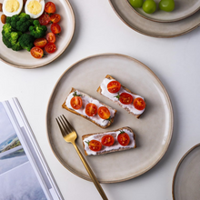 Load image into Gallery viewer, AmorArc Ceramic Dinnerware Sets,Handmade Reactive Glaze Stoneware Plates and Bowls Sets,Highly Scratch Resistant | Dishwasher &amp; Microwave Safe Dishes Set,Service for 12 (36pc)
