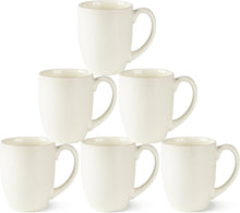 Load image into Gallery viewer, AmorArc 16oz Coffee Mugs Set of 6, Large Ceramic Coffee Mugs for Man, Woman, Dad, Mom, Modern Coffee Mugs with Handle for Tea/Latte/Cappuccino/Cocoa. Dishwasher&amp;Microwave Safe, Light Beige
