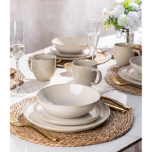Load image into Gallery viewer, AmorArc Ceramic Dinnerware Sets,Handmade Reactive Glaze Stoneware Plates and Bowls Sets,Highly Scratch Resistant | Dishwasher &amp; Microwave Safe Dishes Set,Service for 8 (24pc)
