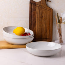 Load image into Gallery viewer, AmorArc 8.5'' Large Ceramic Pasta Bowls Set, 36oz Stoneware Pasta Serving Bowls Set of 6 for Kitchen, Wide Bowls for Pasta,Salad,Oatmeal, Microwave Safe, Reactive-Color
