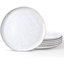 Load image into Gallery viewer, AmorArc Ceramic Plates Set of 6, 8.5 Inch Handmade Reactive Glaze Stoneware Plates set for Dessert, Salad, Appetizer, Dinner, Microwave &amp; Dishwasher Safe, Scratch Resistant-Reactive Color
