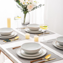Load image into Gallery viewer, AmorArc Ceramic Plates Set of 6, 8.5 Inch Handmade Reactive Glaze Stoneware Plates set for Dessert, Salad, Appetizer, Dinner, Microwave &amp; Dishwasher Safe, Scratch Resistant-Reactive Color
