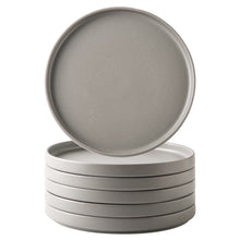 Load image into Gallery viewer, Matte Stoneware Dinner Plates 8.0 Inch Set of 6  - ASP001
