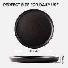 Load image into Gallery viewer, 8.5 Inch Salad Plates Set of 6 with Wavy Rim - ASP005 Microwave, Dishwasher Safe, Scratch Resistant
