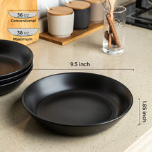 Load image into Gallery viewer, AmorArc Ceramic Pasta / Salad Bowls 38OZ Set of 4 -LPB006
