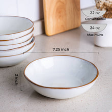 Load image into Gallery viewer, Handmade Stoneware Cereal /Soup /Salad Bowls 24OZ Set of 6 -ACB007
