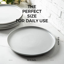 Load image into Gallery viewer, AmorArc Porcelain Dinner Plates Set of 6, Wavy Rim 10.5 Inch-ADP006
