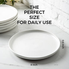 Load image into Gallery viewer, 8.5 In Speckled Handcrafted Wavy Rim Plates Set of 6-ASP006 Microwave &amp; Dishwasher Safe
