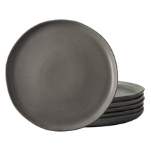 Load image into Gallery viewer, 8.5 Inch Salad Plates Set of 6 with Wavy Rim - ASP005 Microwave, Dishwasher Safe, Scratch Resistant
