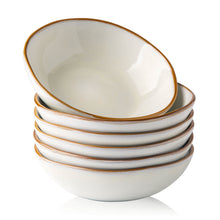 Load image into Gallery viewer, Handmade Stoneware Cereal /Soup /Salad Bowls 24OZ Set of 6 -ACB007

