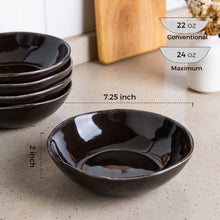 Load image into Gallery viewer, Handmade Stoneware Cereal /Soup /Salad Bowls 24OZ Set of 6 -ACB007
