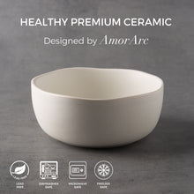 Load image into Gallery viewer, 28oz Speckled Handcrafted Wavy Rim Bowls Set-ACB006
