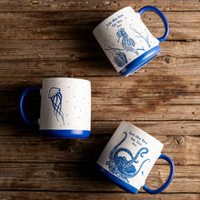 Load image into Gallery viewer, Ceramic Coffee Mugs with Sea Life Textured Patterns 18OZ Set of 6 - ACM005
