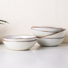 Load image into Gallery viewer, Handmade Stoneware Cereal /Soup /Salad Bowls 24OZ Set of 6 -ACB007
