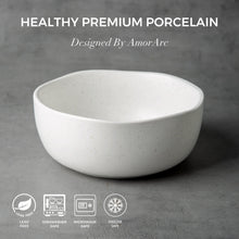 Load image into Gallery viewer, 28oz Speckled Handcrafted Wavy Rim Bowls Set-ACB006
