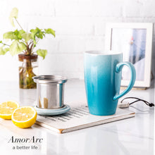 Load image into Gallery viewer, 19OZ Tea Cup with Infuser and Lid - ATC003
